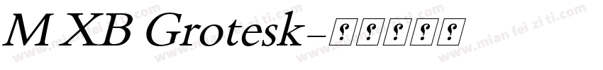 M XB Grotesk字体转换